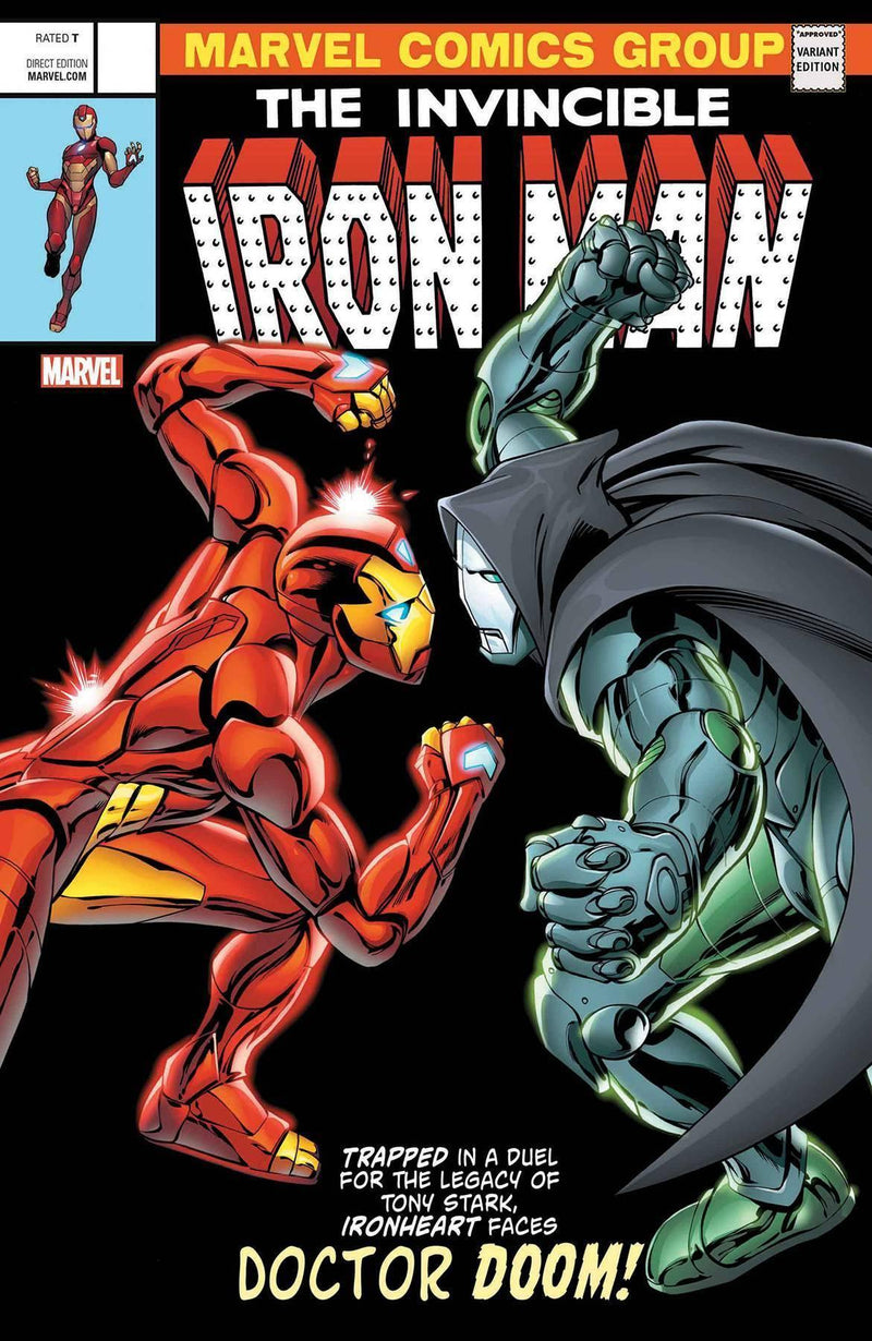 INVINCIBLE IRON MAN (2017) #593 DAVIS LH VAR LEG (LENTICULAR COVER)