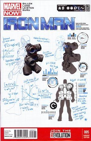 IRON MAN VOL 5 #5 PAGULAYAN DESIGN VAR NOW
