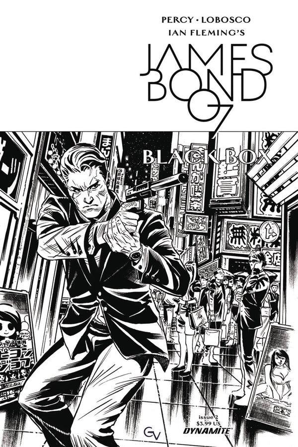 JAMES BOND VOL 2 #2 CVR D 10 COPY VALLETTA B&W INCV