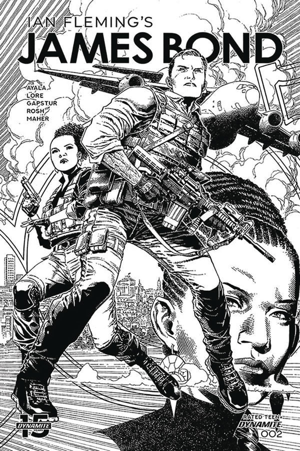 JAMES BOND VOL 3 #2 10 COPY CHEUNG B&W INCV