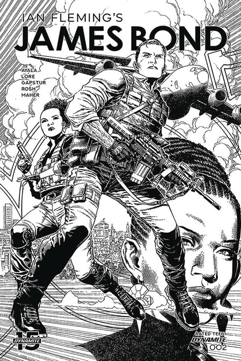 JAMES BOND VOL 3 #2 10 COPY CHEUNG B&W INCV