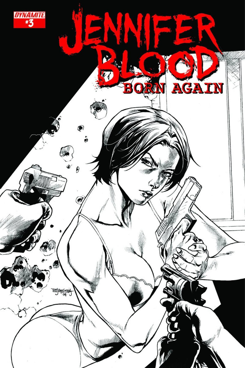 JENNIFER BLOOD BORN AGAIN #3 10 COPY SEGOVIA B&W INCV