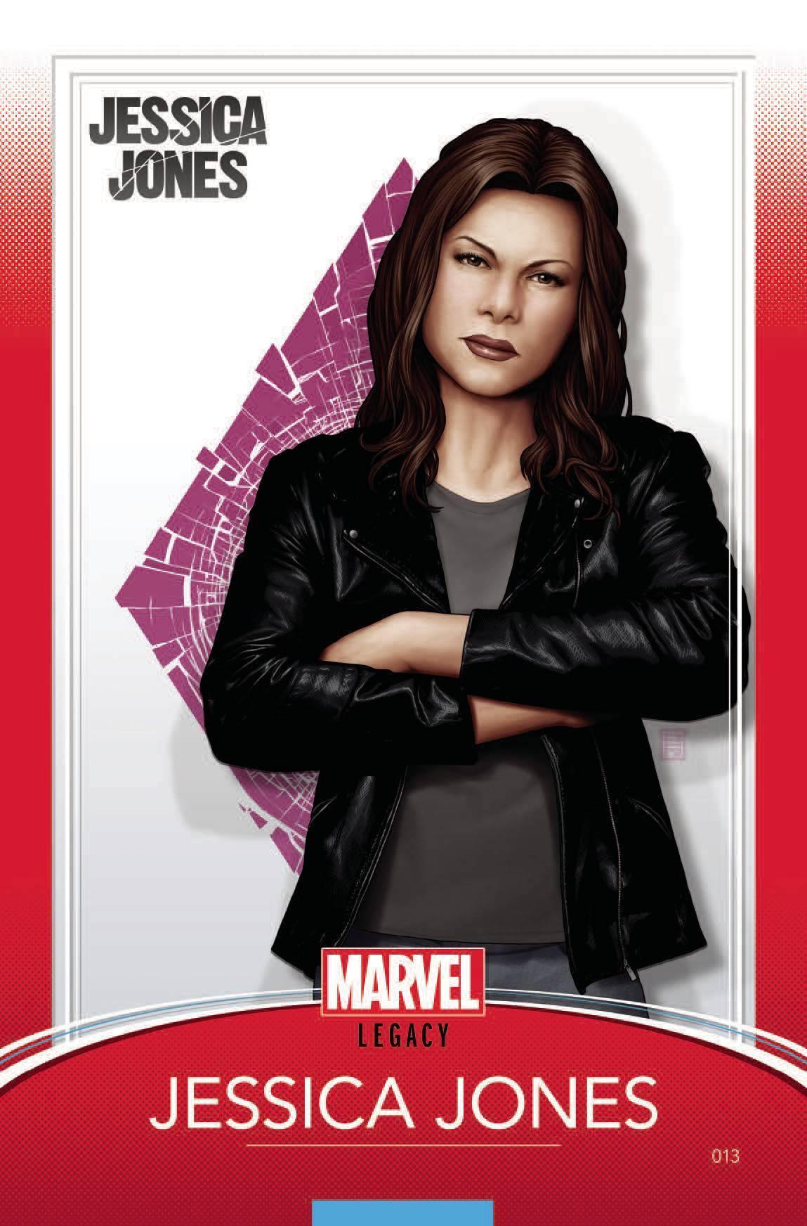 JESSICA JONES #13 CHRISTOPHER TRADING CARD VAR LEG - Kings Comics