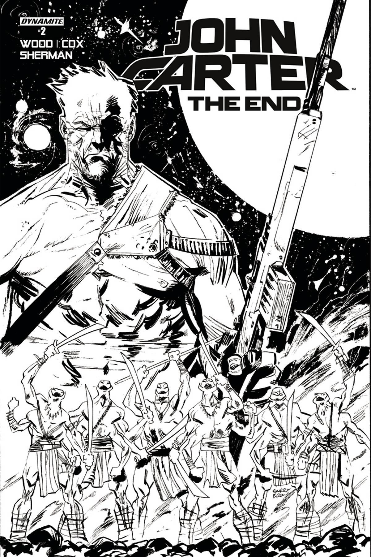 JOHN CARTER THE END #2 10 COPY BROWN B&W INCV - Kings Comics