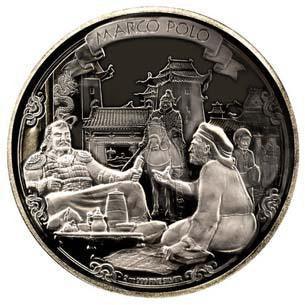 JOURNEYS OF DISCOVERY - MARCO POLO 2oz SILVER ANTIQUE FINISH COIN