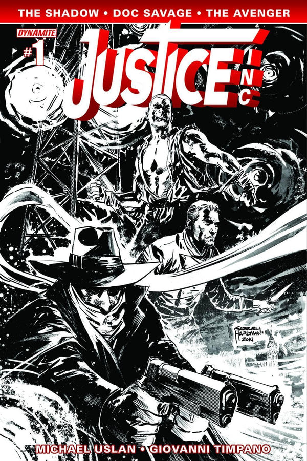 JUSTICE INC #1 10 COPY HARDMAN B&W INCV