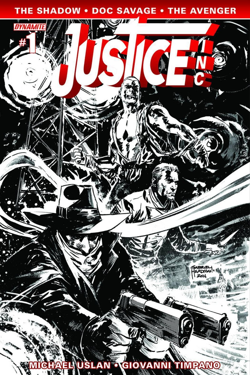 JUSTICE INC #1 10 COPY HARDMAN B&W INCV