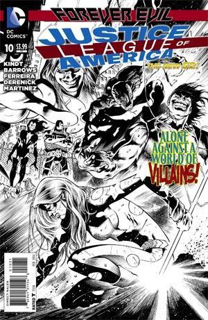 JUSTICE LEAGUE OF AMERICA VOL 3 #10 BLACK & WHITE VAR ED (EVIL) - Kings Comics