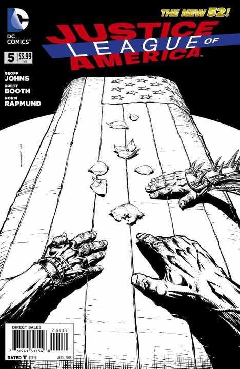 JUSTICE LEAGUE OF AMERICA (2013) #5 BLACK & WHITE VARIANT ED