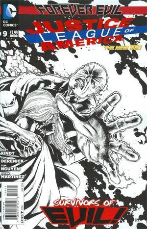 JUSTICE LEAGUE OF AMERICA (2013) #9 BLACK & WHITE VAR ED (EVIL)