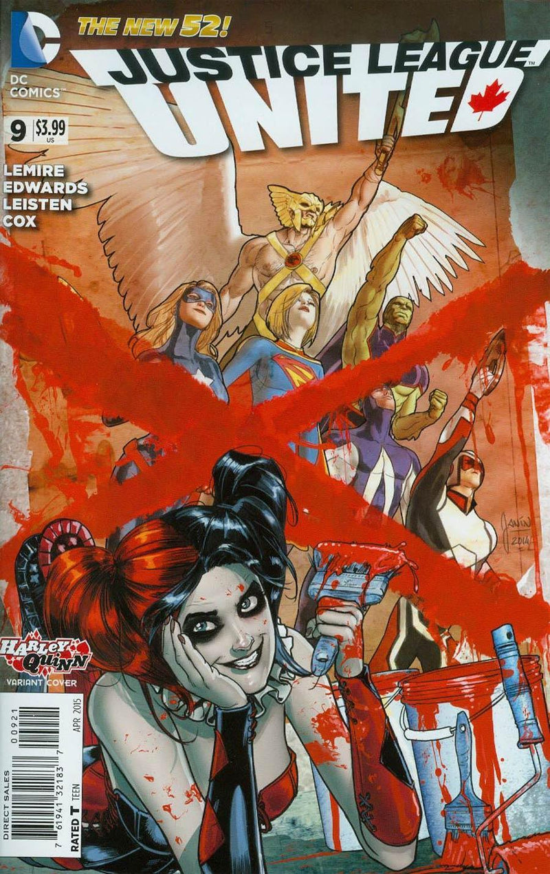 JUSTICE LEAGUE UNITED #9 HARLEY QUINN VAR ED