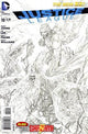 JUSTICE LEAGUE (2011) #10 BLACK & WHITE VAR ED