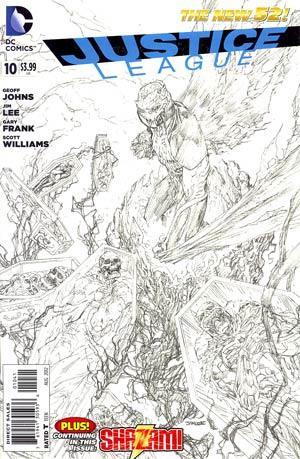 JUSTICE LEAGUE (2011) #10 BLACK & WHITE VAR ED
