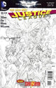 JUSTICE LEAGUE (2011) #11 BLACK & WHITE VAR ED