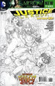 JUSTICE LEAGUE (2011) #13 BLACK & WHITE VAR ED