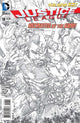 JUSTICE LEAGUE (2011) #18 BLACK & WHITE VAR ED