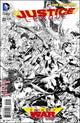 JUSTICE LEAGUE (2011) #22 BLACK & WHITE VAR ED