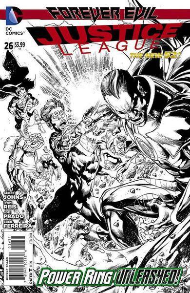 JUSTICE LEAGUE (2011) #26 BLACK & WHITE VAR ED (EVIL)