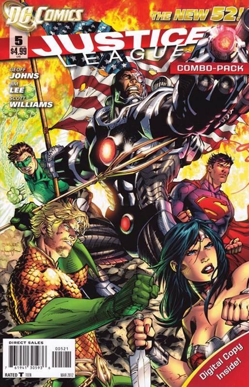 JUSTICE LEAGUE (2011) #5 COMBO PACK