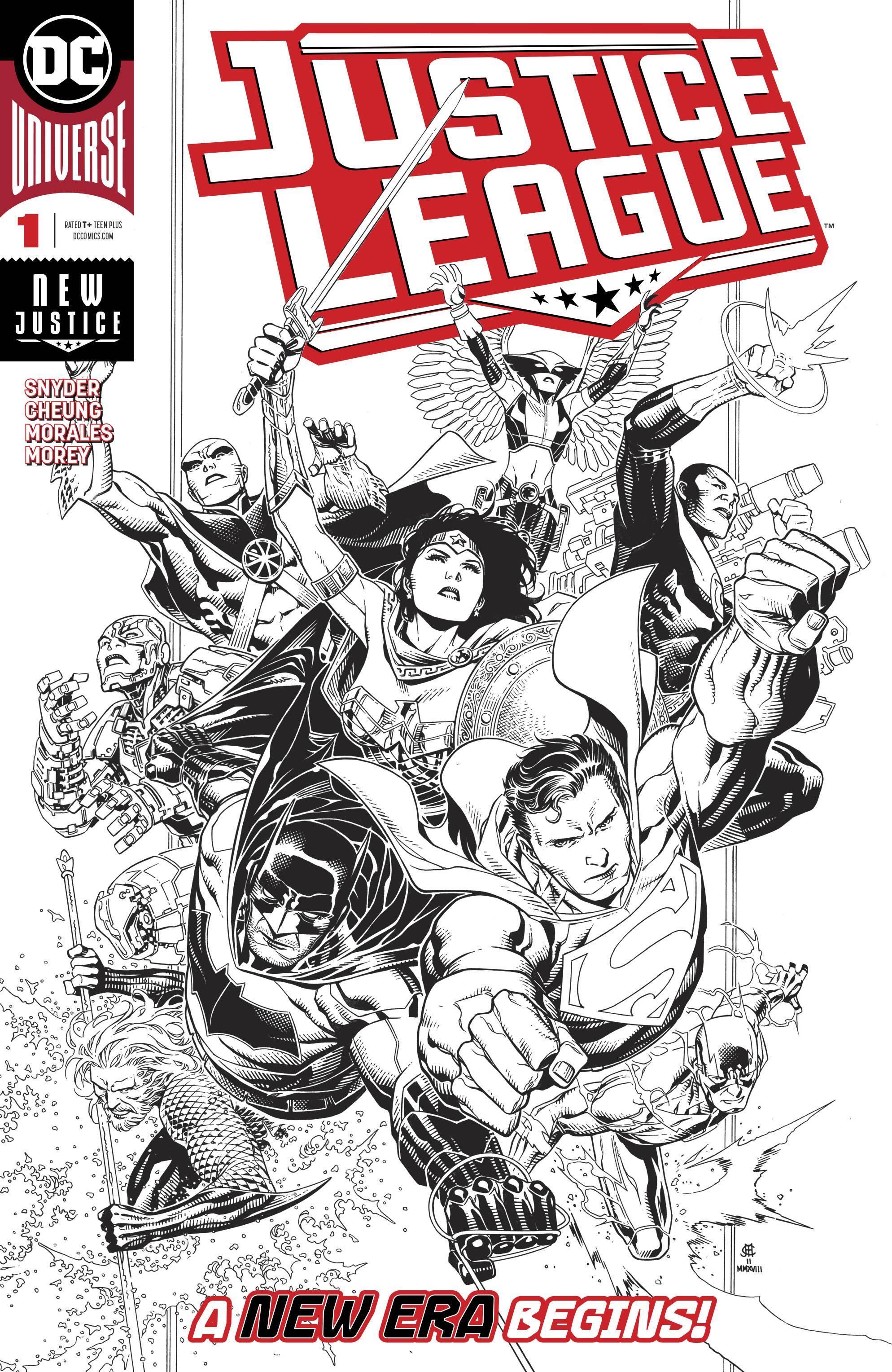 JUSTICE LEAGUE VOL 4 #1 JIM CHEUNG INKS ONLY VAR ED - Kings Comics