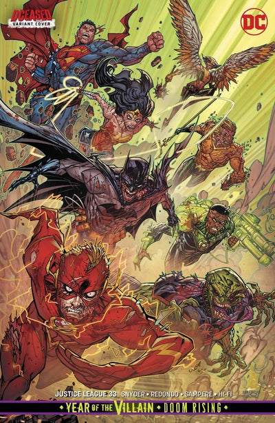 JUSTICE LEAGUE VOL 4 #33 CARD STOCK VAR ED