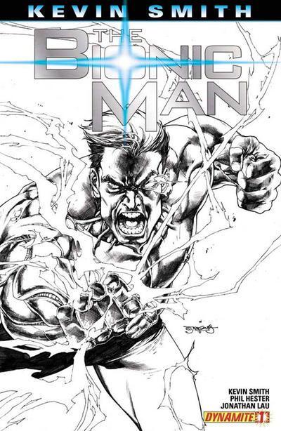 KEVIN SMITH BIONIC MAN #1 50 COPY SEGOVIA B&W INCV