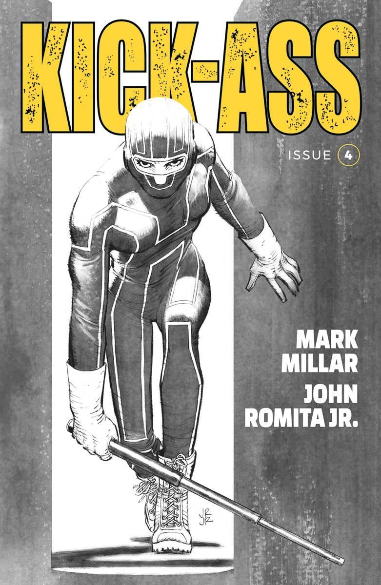 KICK-ASS VOL 4 #4 CVR B B&W ROMITA JR
