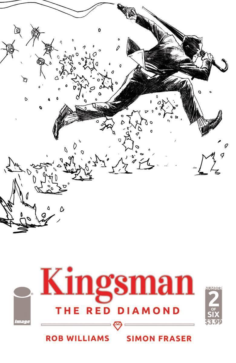 KINGSMAN RED DIAMOND #2 CVR B B&W ALBUQUERQUE