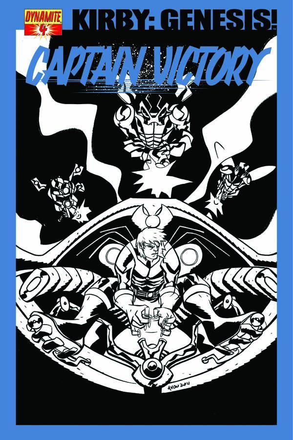 KIRBY GENESIS CAPTAIN VICTORY #4 15 COPY OEMING B&W INCV