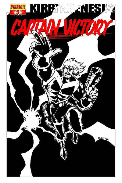 KIRBY GENESIS CAPTAIN VICTORY #5 15 COPY OEMING B&W INCV