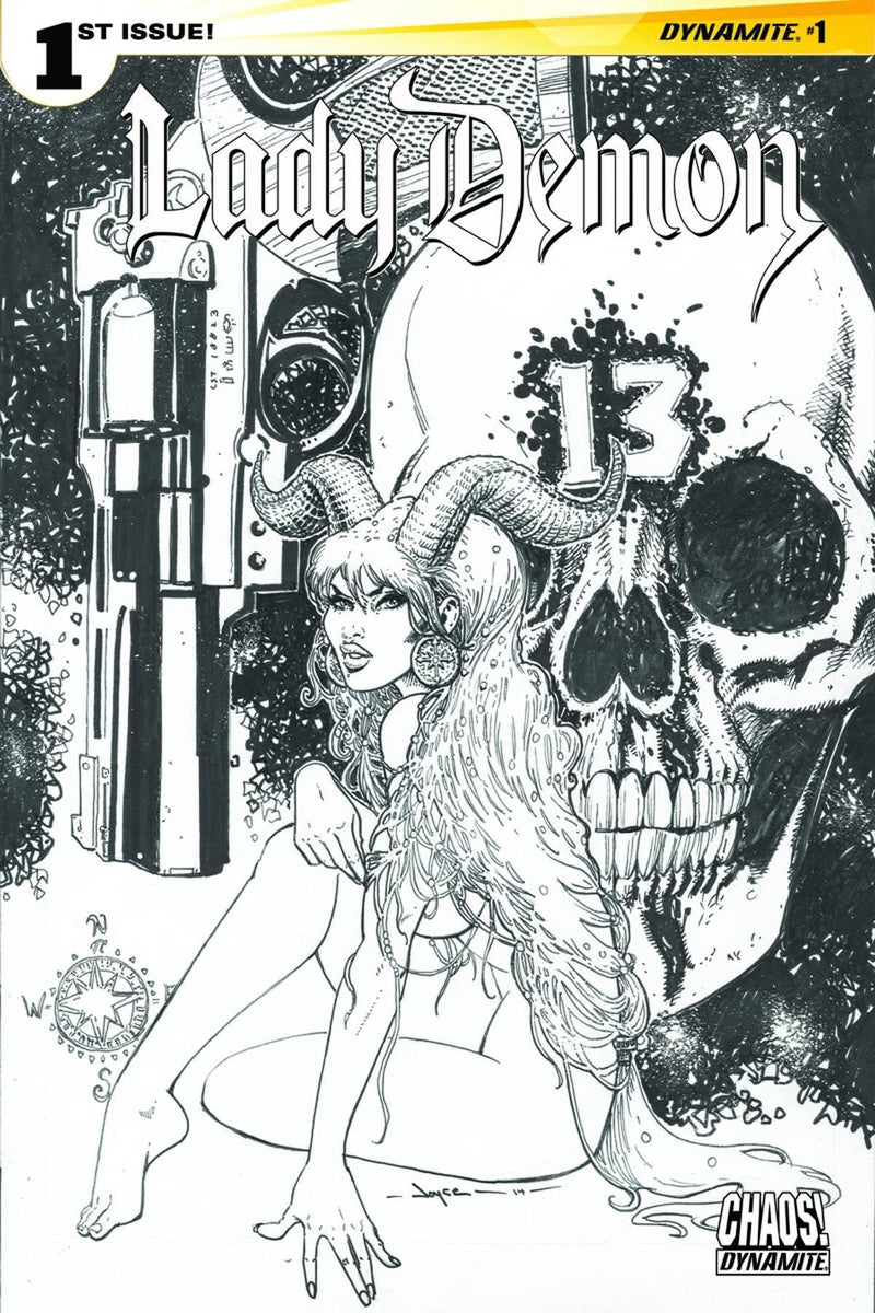 LADY DEMON #1 10 COPY CHIN B&W INCV