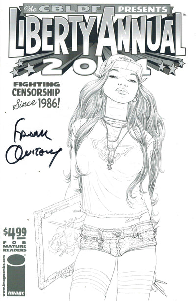 LIBERTY COMICS A CBLDF BENEFIT BOOK #4 QUITELY SGN VAR