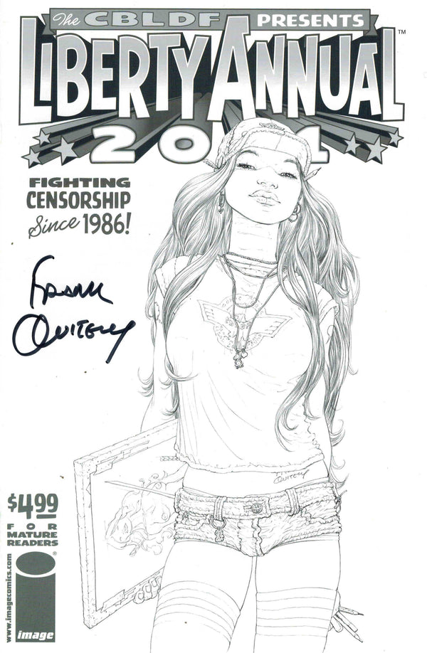 LIBERTY COMICS A CBLDF BENEFIT BOOK #4 QUITELY SGN VAR