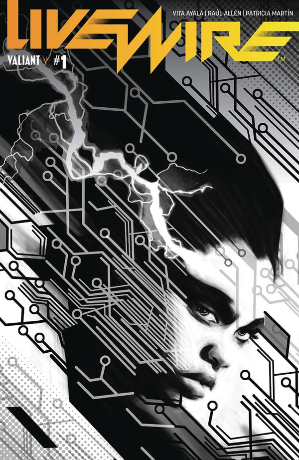 LIVEWIRE #1 CVR D 20 COPY INCV B&W POLLINA