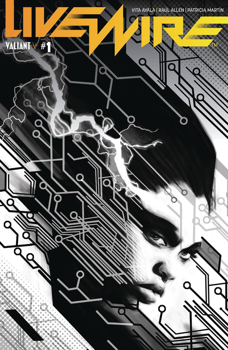 LIVEWIRE #1 CVR D 20 COPY INCV B&W POLLINA