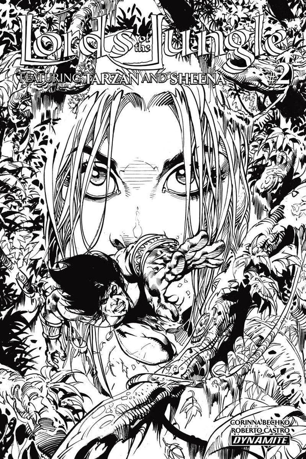 LORDS OF THE JUNGLE #2 10 COPY CASTRO B&W INCV