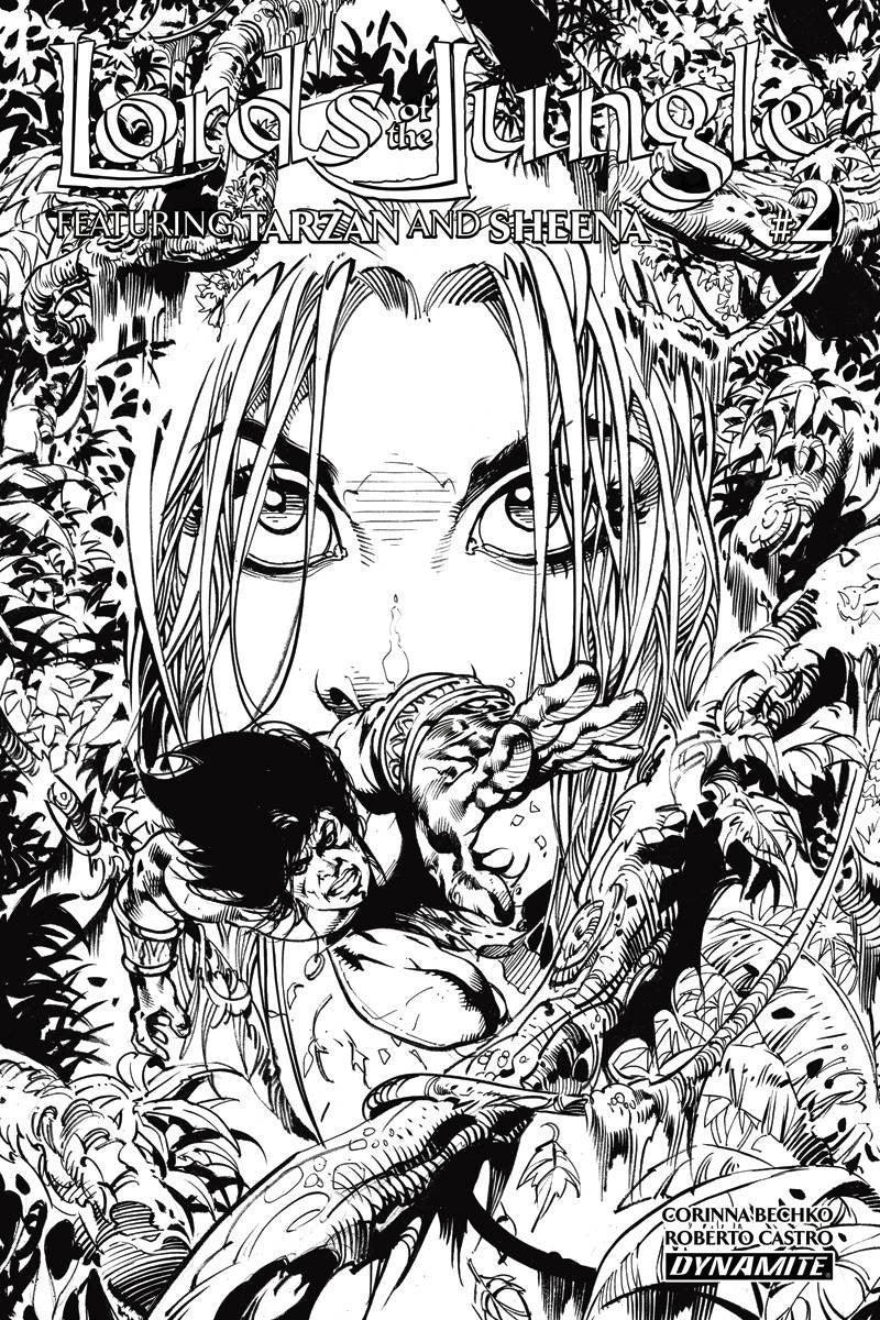 LORDS OF THE JUNGLE #2 10 COPY CASTRO B&W INCV