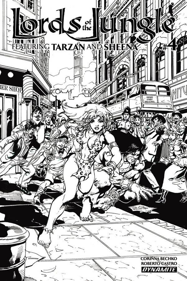 LORDS OF THE JUNGLE #4 10 COPY CASTRO B&W INCV