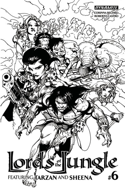 LORDS OF THE JUNGLE #6 10 COPY CASTRO B&W INCV