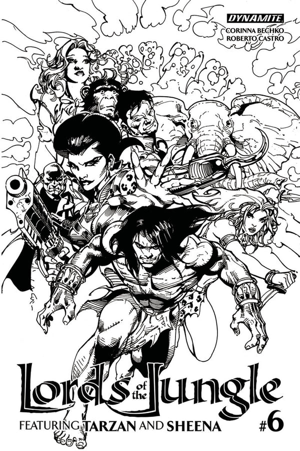 LORDS OF THE JUNGLE #6 10 COPY CASTRO B&W INCV