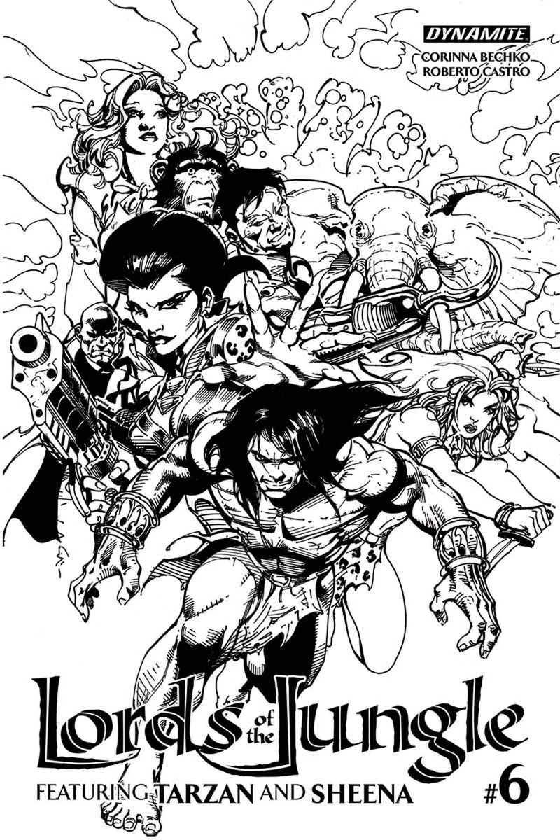 LORDS OF THE JUNGLE #6 10 COPY CASTRO B&W INCV