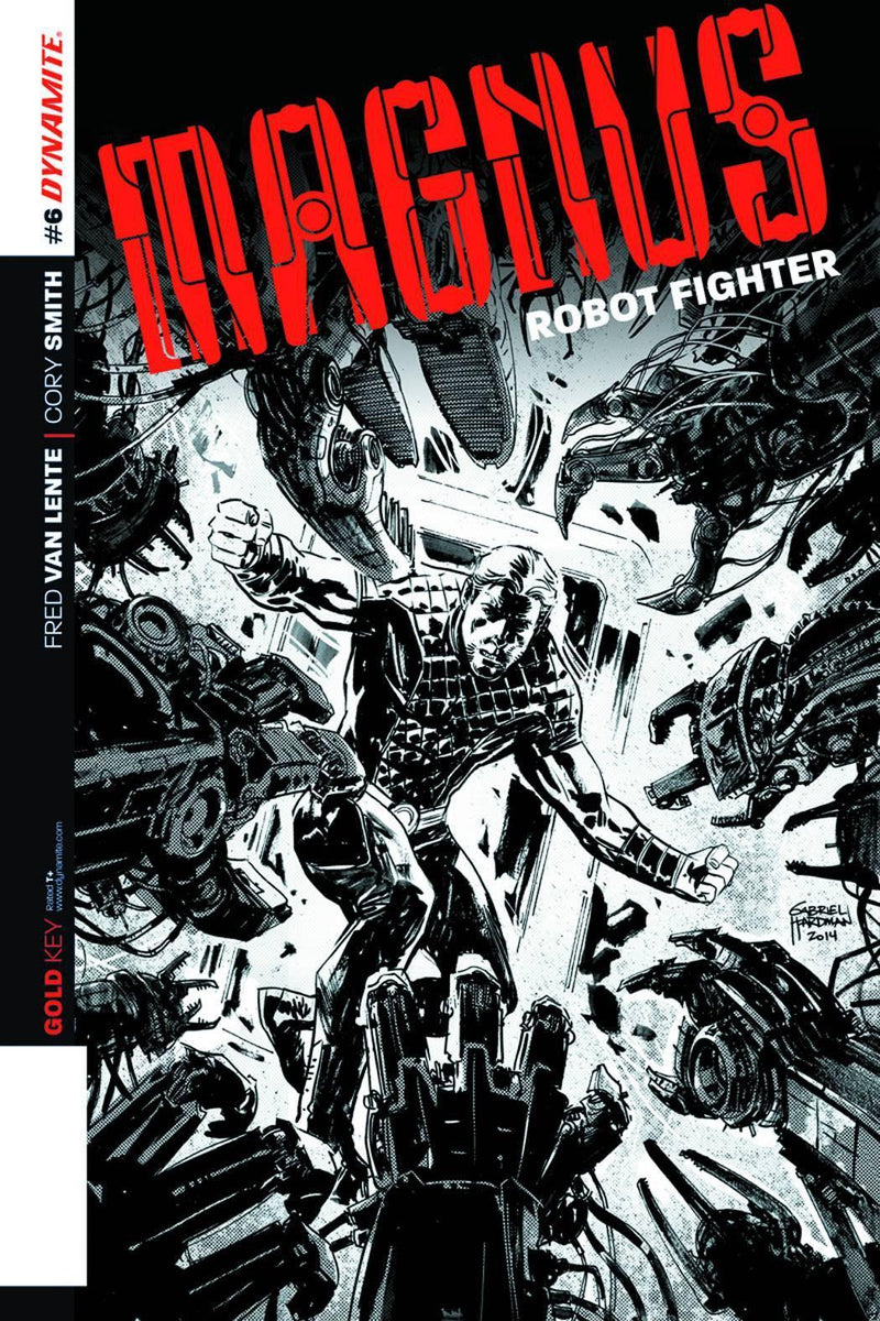 MAGNUS ROBOT FIGHTER VOL 4 #6 10 COPY HARDMAN B&W INCV