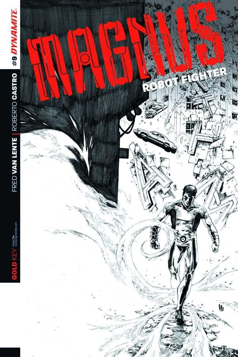 MAGNUS ROBOT FIGHTER VOL 4 #9 10 COPY LAU B&W INCV