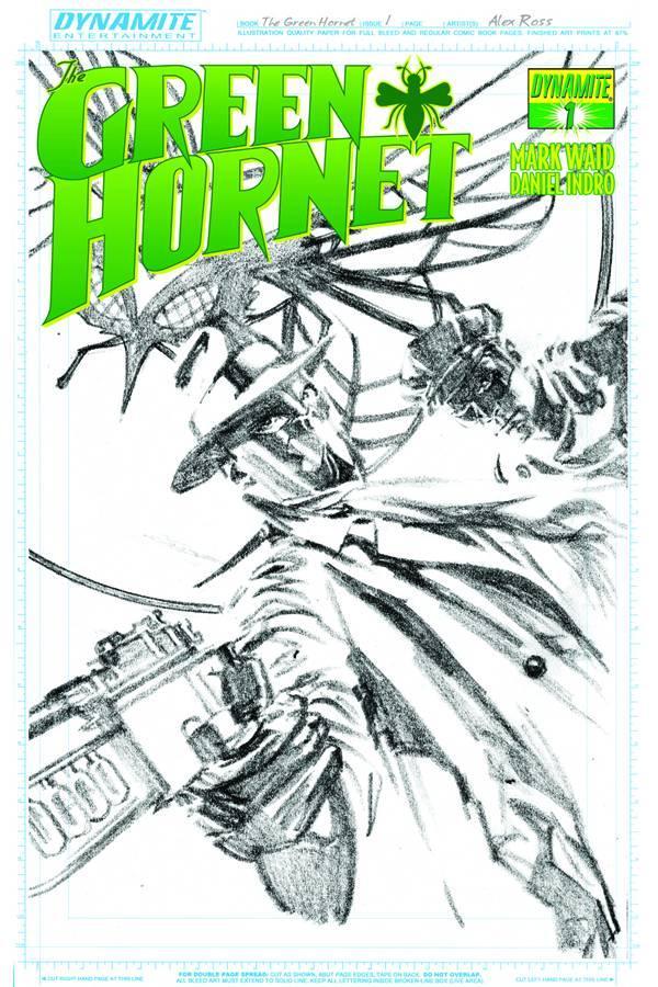 MARK WAID GREEN HORNET #1 25 COPY ROSS SKETCH INCV