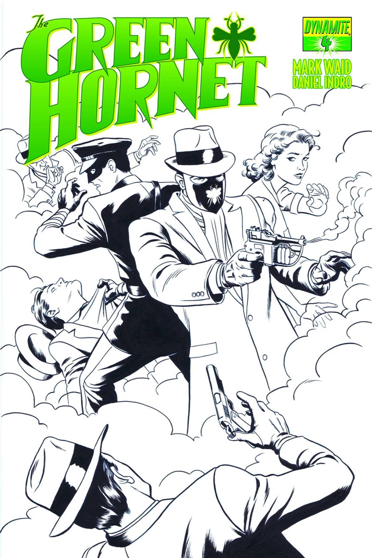 MARK WAID GREEN HORNET #4 15 COPY RIVERA B&W INCV - Kings Comics
