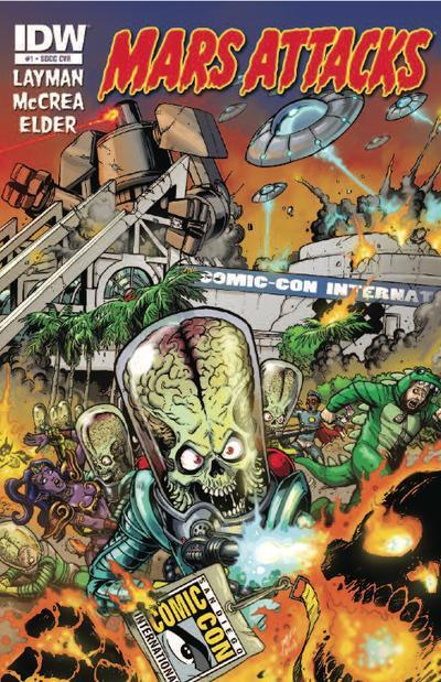 MARS ATTACKS #1 RET EXCL ED SDCC 2012 VARIANT - Kings Comics