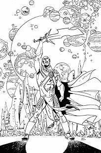 MARTIAN MANHUNTER VOL 4 #8 ADULT COLORING BOOK VAR ED