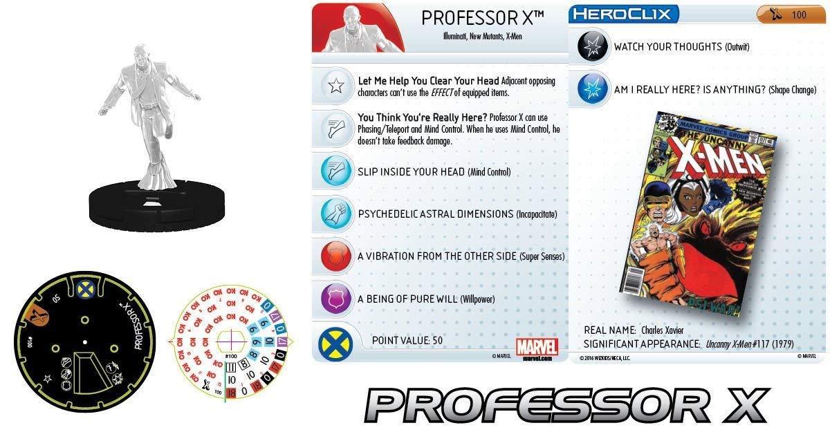 MARVEL HEROCLIX - PROFESSOR X #100 UNCANNY X-MEN - LIMITED EDITION - Kings Comics