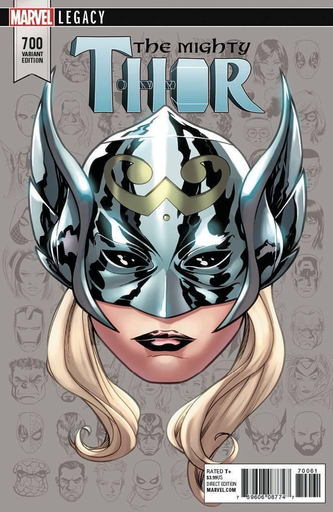 MIGHTY THOR VOL 2 (2017) #700 MCKONE LEGACY HEADSHOT VAR LEG
