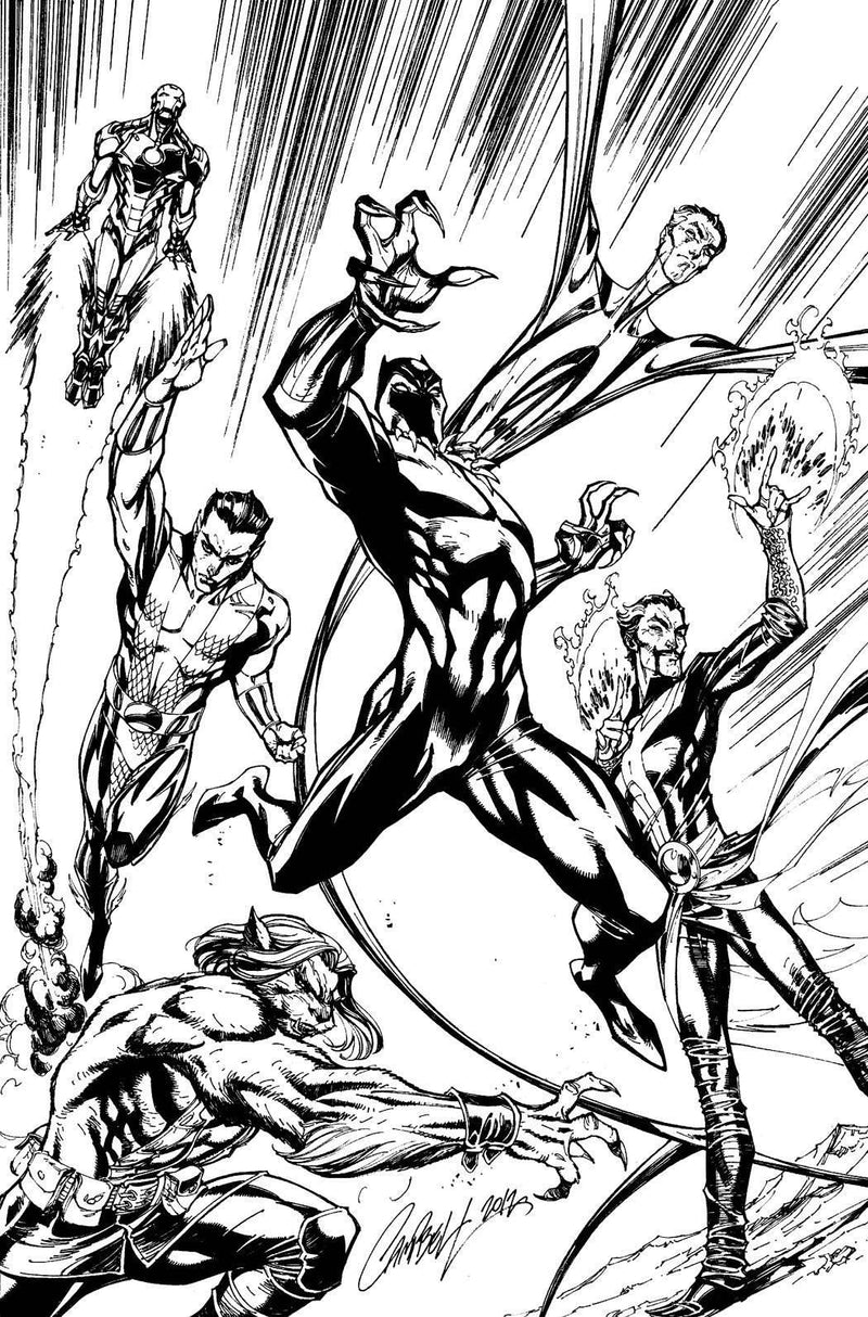 NEW AVENGERS VOL 3 #1 CAMPBELL SKETCH VAR NOW